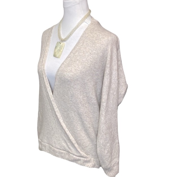 Shrinking Violet Surplice Front & Back Sweater - Picture 3 of 6